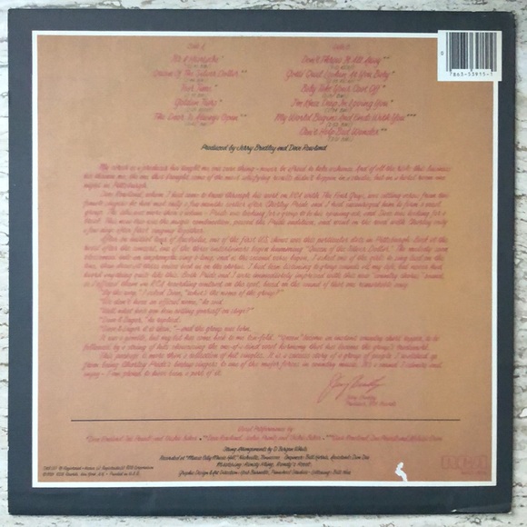 Dave & Sugar Greatest Hits Vinyl Lp '81 - Picture 9 of 10